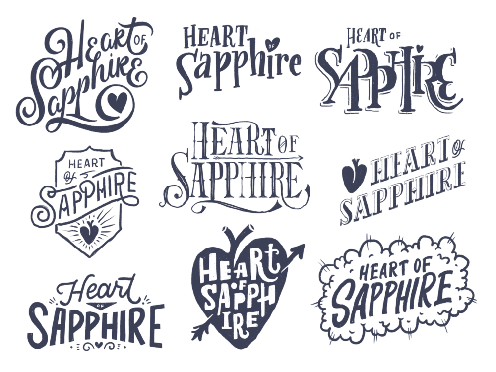 Evaluasi Logo Heart Sapphire
