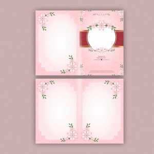 desain undangan unik untuk blangko kartu pernikahan