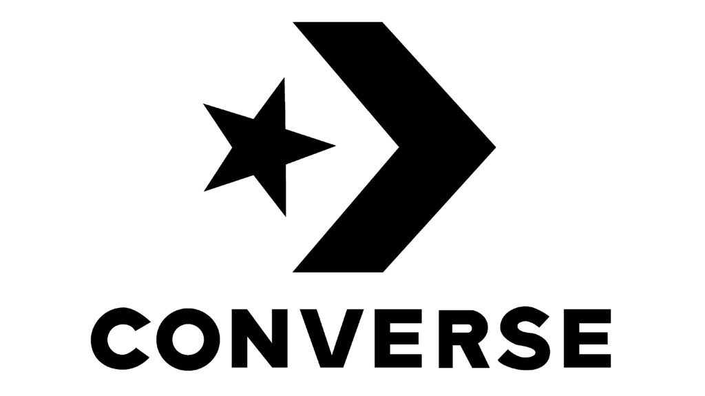 black converse logo