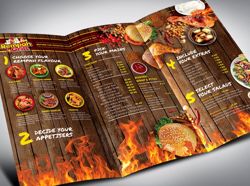 contoh brosur menu
